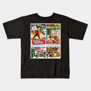 50s Sci-Fi Movie Poster Collection #4 Kids T-Shirt